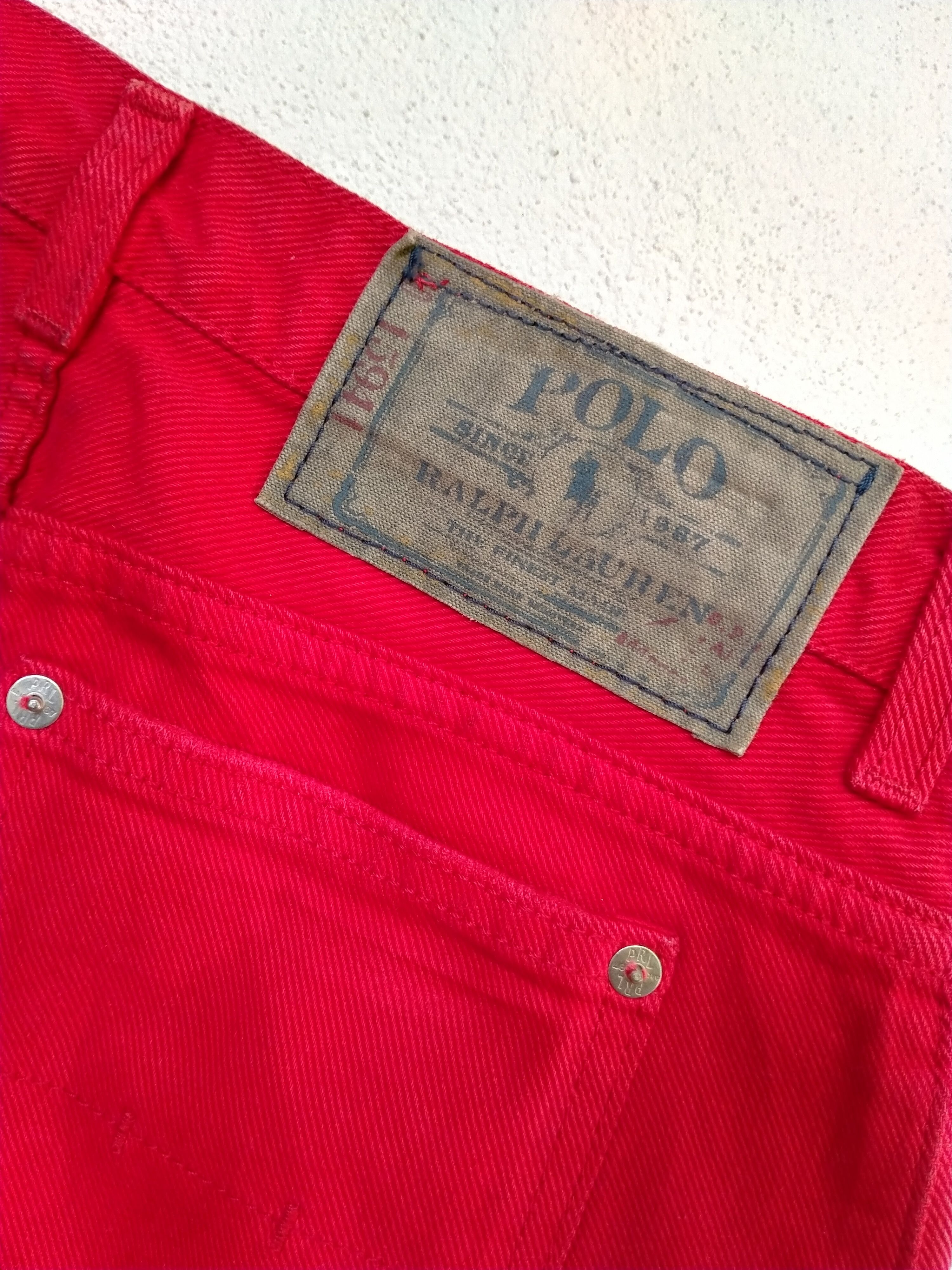 Polo Ralph Lauren 💥 Vintage Polo Jeans Ralph Lauren Denim Pants Size US 28 / EU 44 - 10 Thumbnail