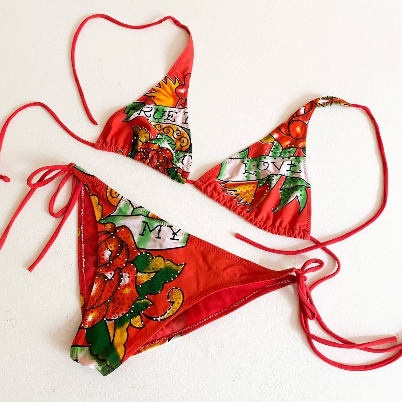 Christian Audigier Y2K Ed Hardy by Christian Audigier Swimsuit Bathing Suit Size ONE SIZE - 2 Preview