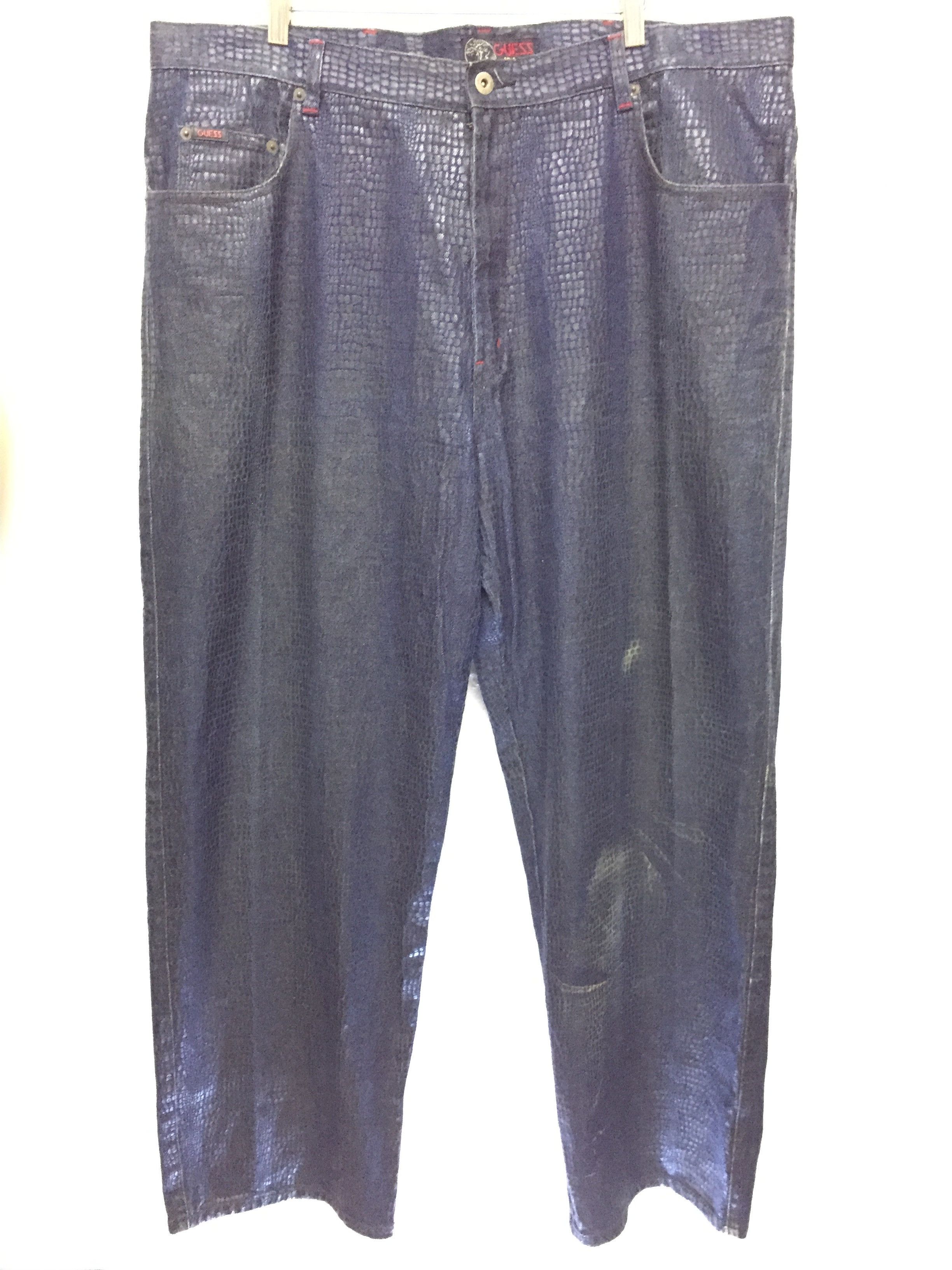 Guess 90's Guess python snake print pants Size US 40 / EU 56 - 2 Thumbnail