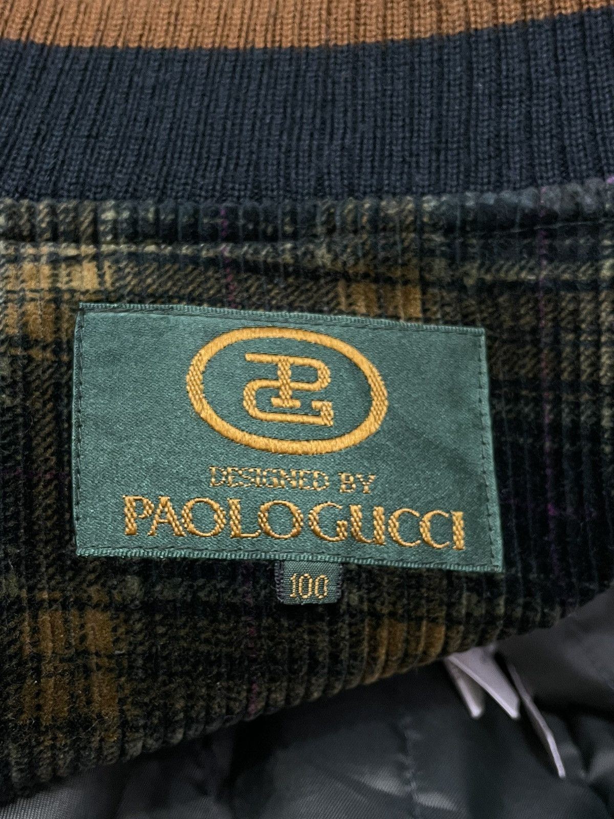 Paolo Gucci Vtg PAOLO GUCCI Corduroy Light Padded Jacket Size US M / EU 48-50 / 2 - 7 Thumbnail