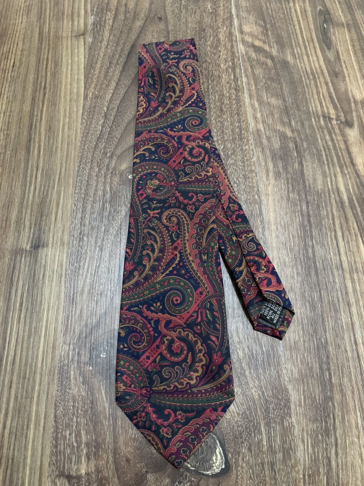 Yves Saint Laurent YSL Yves Saint Laurent Paisley Printed Design Tie Size ONE SIZE - 2 Thumbnail