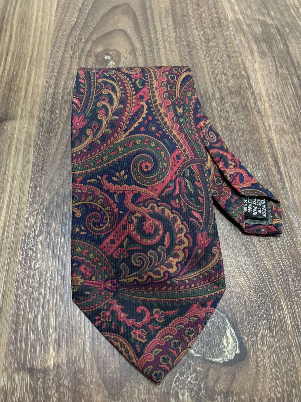 Yves Saint Laurent YSL Yves Saint Laurent Paisley Printed Design Tie Size ONE SIZE - 1 Thumbnail