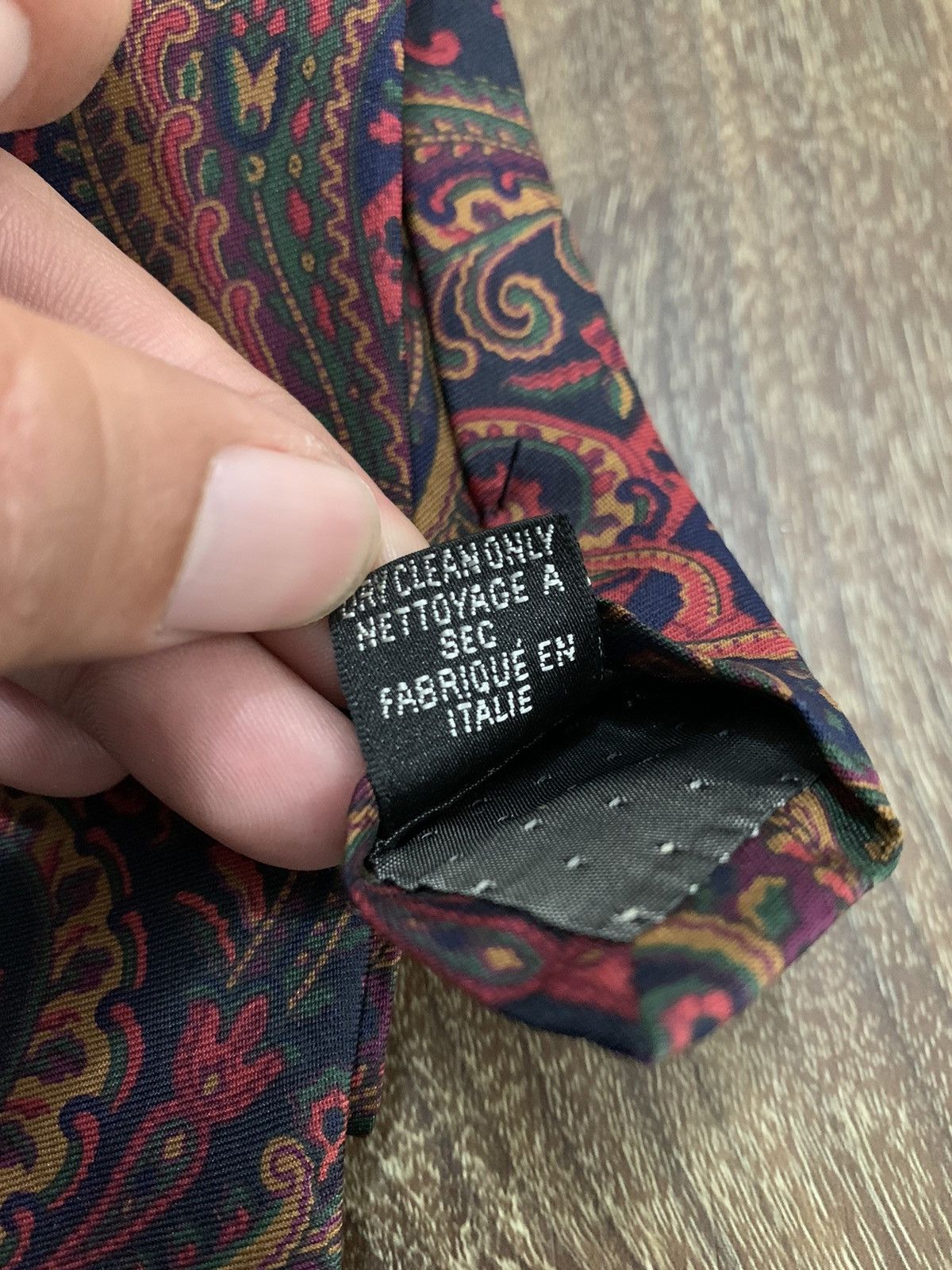Yves Saint Laurent YSL Yves Saint Laurent Paisley Printed Design Tie Size ONE SIZE - 4 Thumbnail
