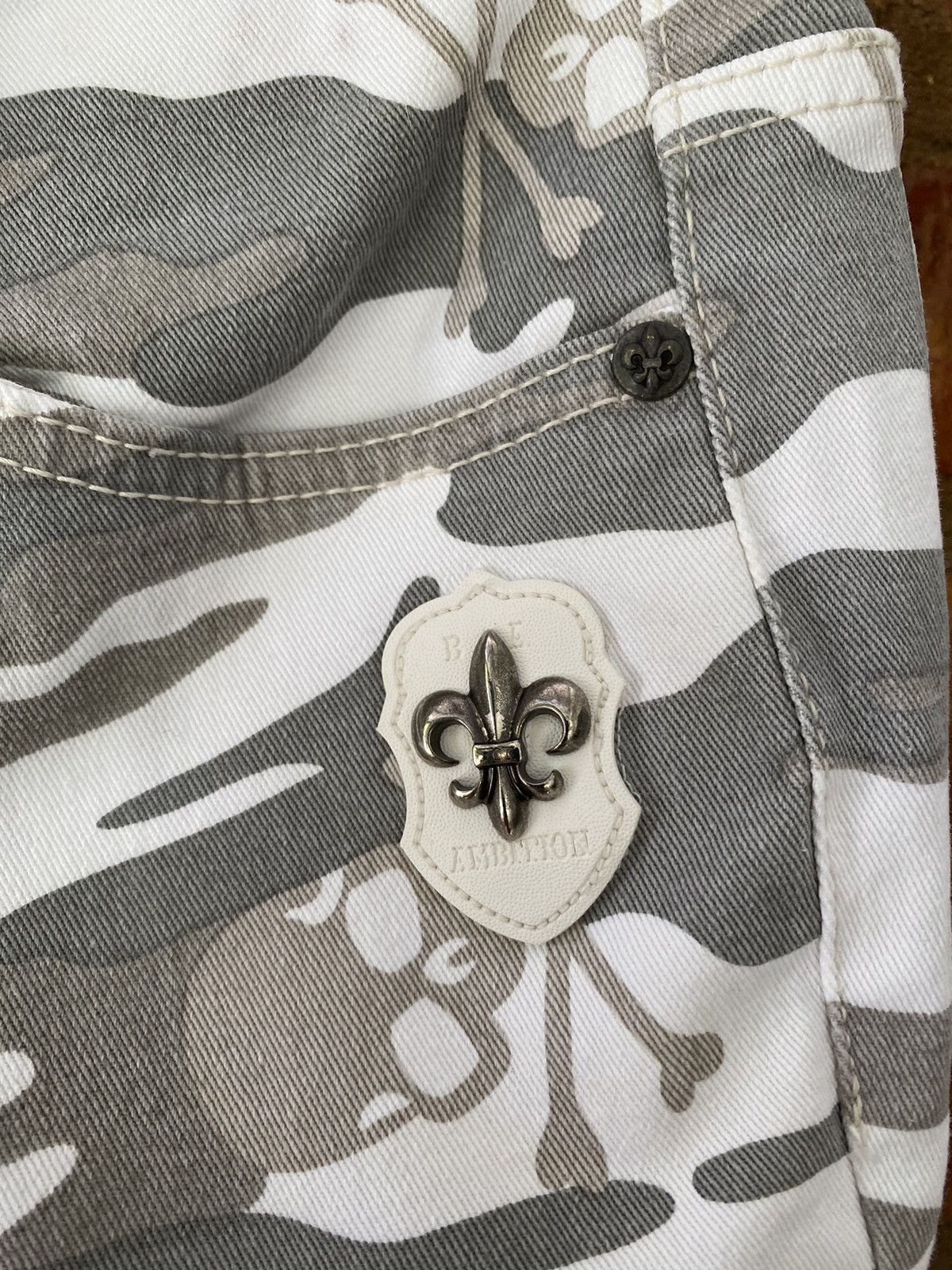 Japanese Brand BE Ambition Japan Cross, Skull and camo Hagi rider pants Size US 37 - 4 Thumbnail