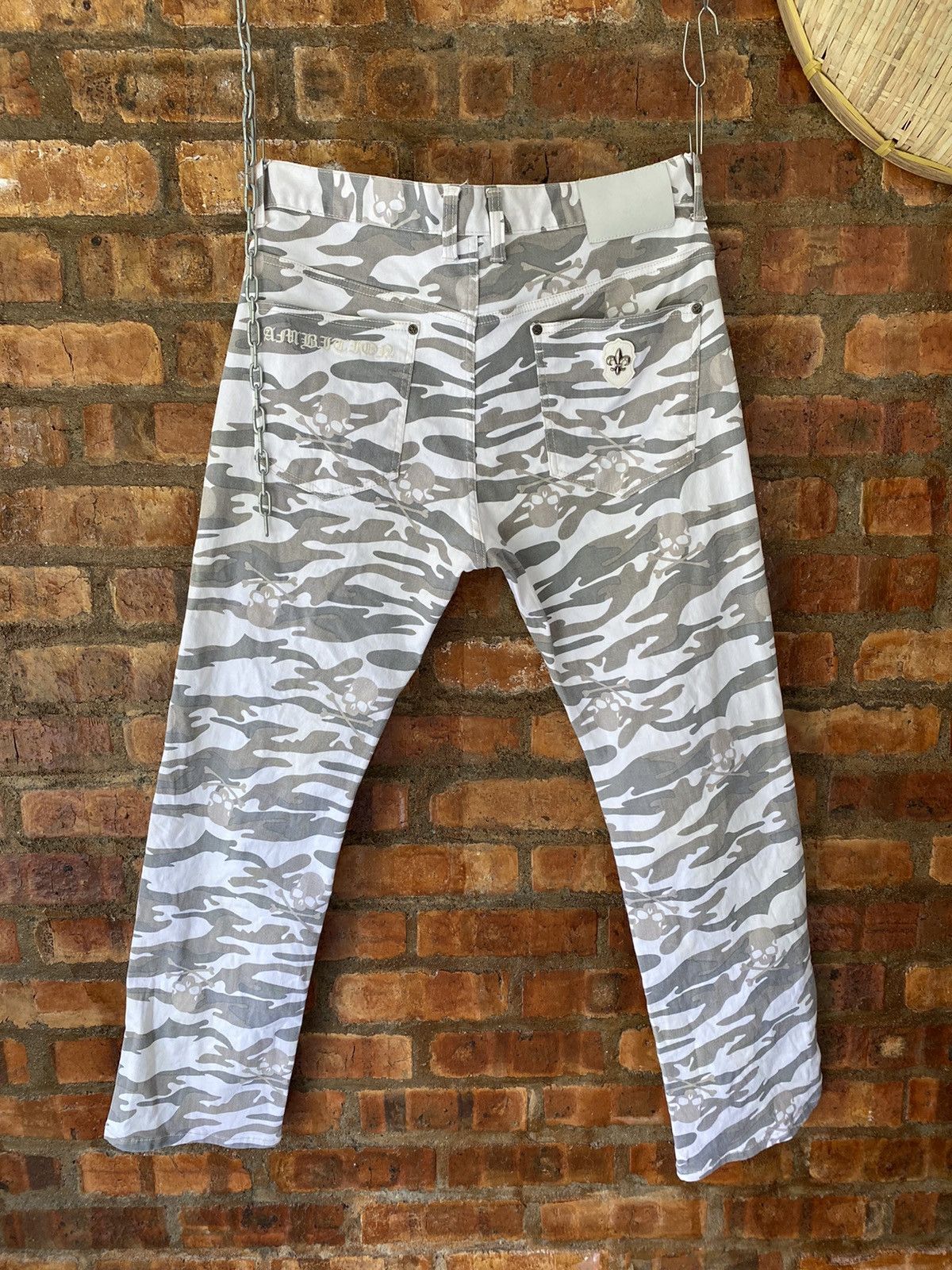 Japanese Brand BE Ambition Japan Cross, Skull and camo Hagi rider pants Size US 37 - 8 Thumbnail