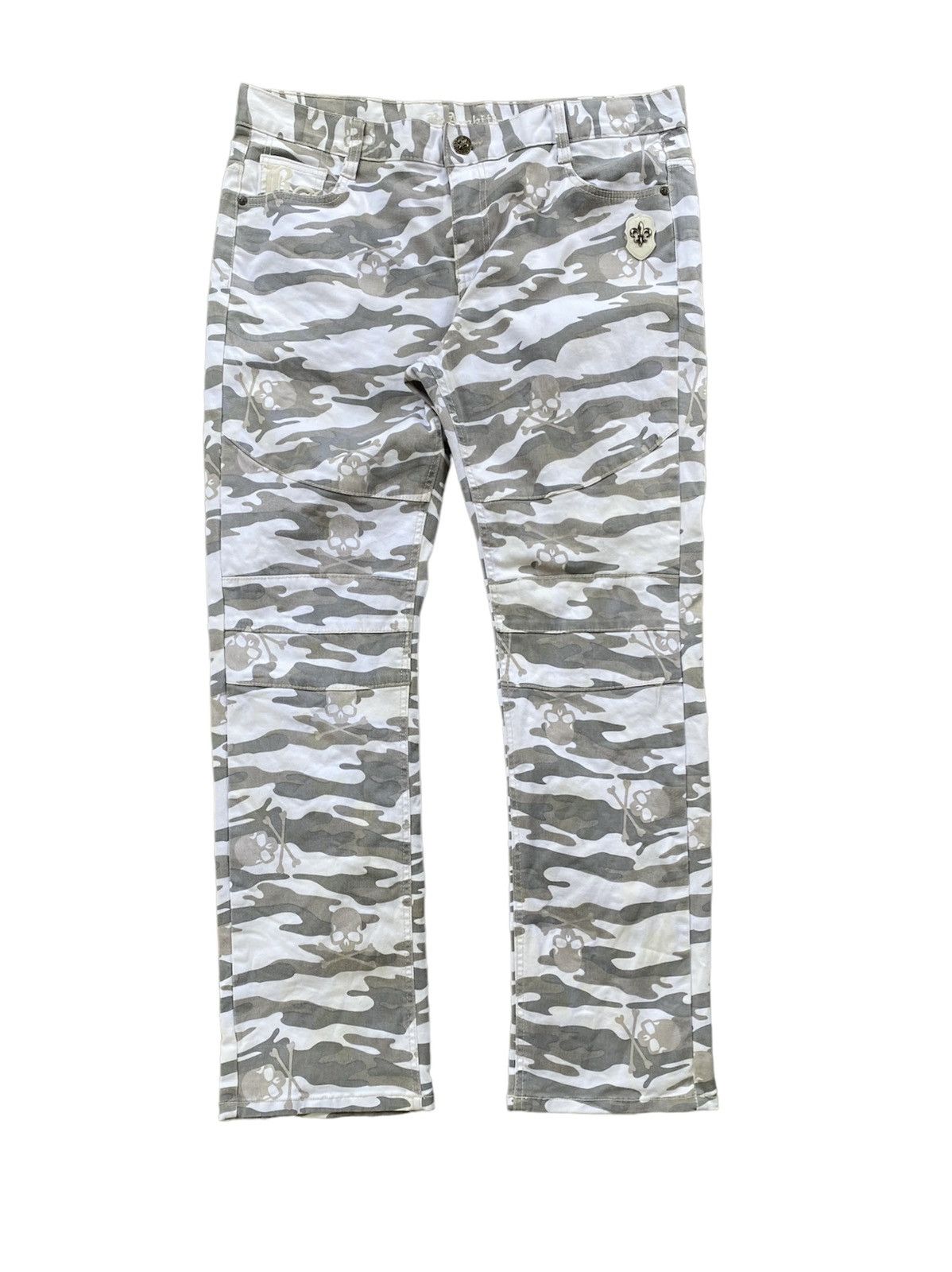 Japanese Brand BE Ambition Japan Cross, Skull and camo Hagi rider pants Size US 37 - 1 Thumbnail