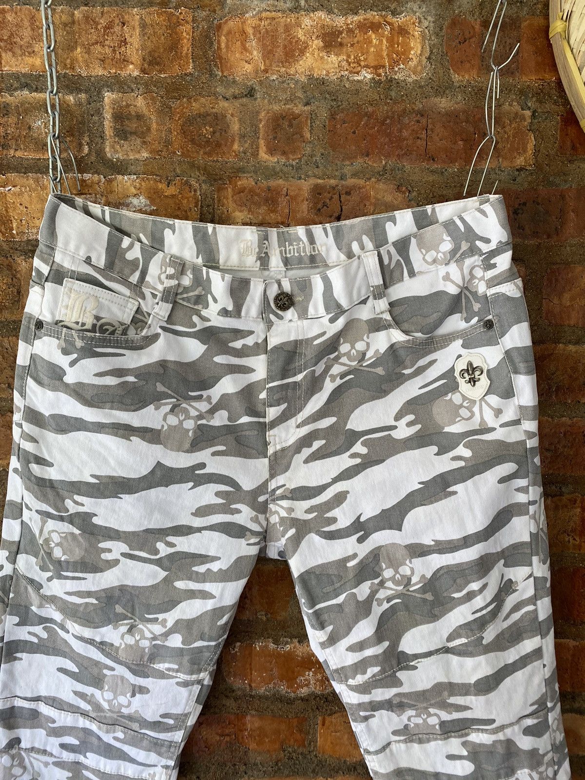 Japanese Brand BE Ambition Japan Cross, Skull and camo Hagi rider pants Size US 37 - 3 Thumbnail