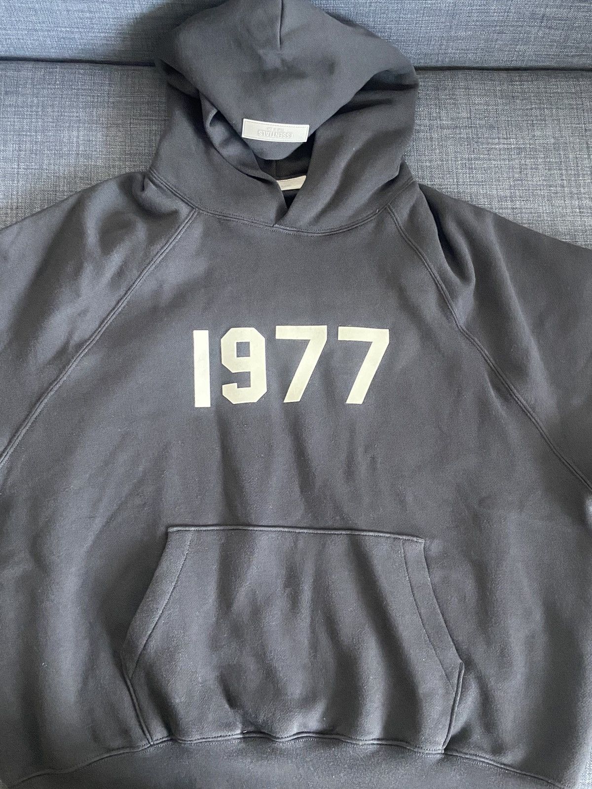 Essentials × Fear of God Fear of God Essentials 1977 Hoodie Iron | Grailed