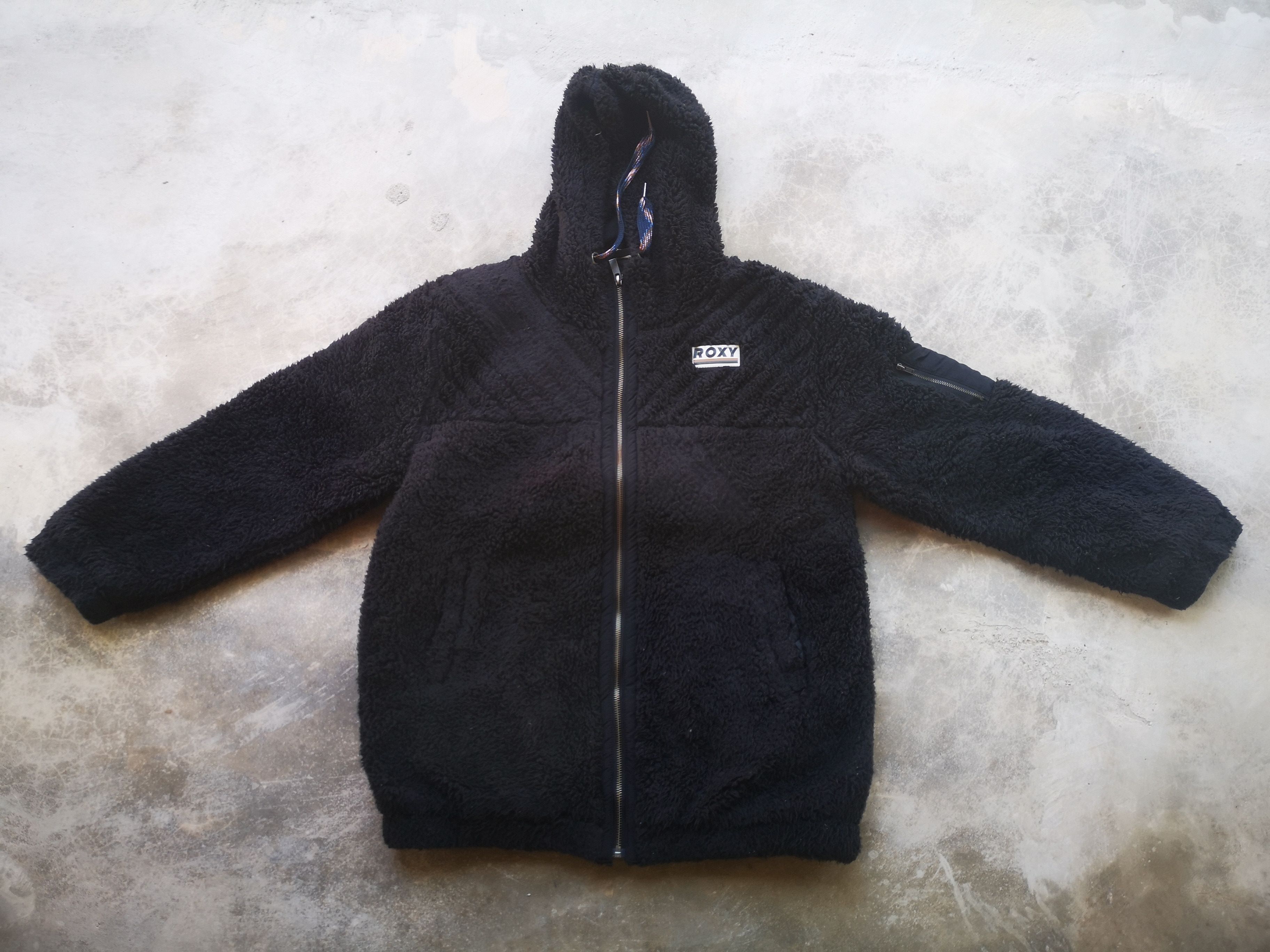 Japanese Brand × Vintage Roxy Sherpa Fleece Zipper Jacket Size L / US 10 / IT 46 - 3 Thumbnail