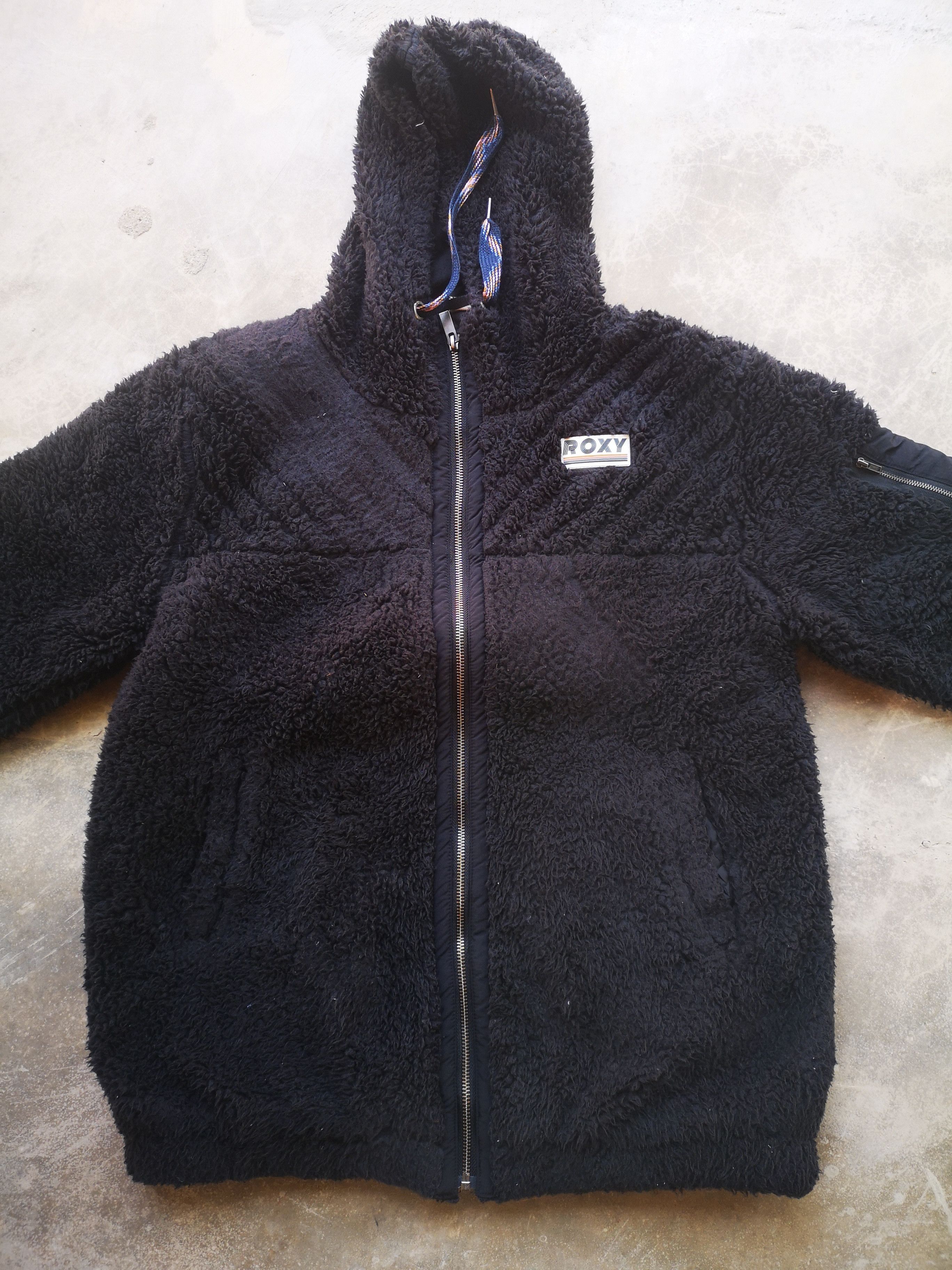 Japanese Brand × Vintage Roxy Sherpa Fleece Zipper Jacket Size L / US 10 / IT 46 - 5 Thumbnail