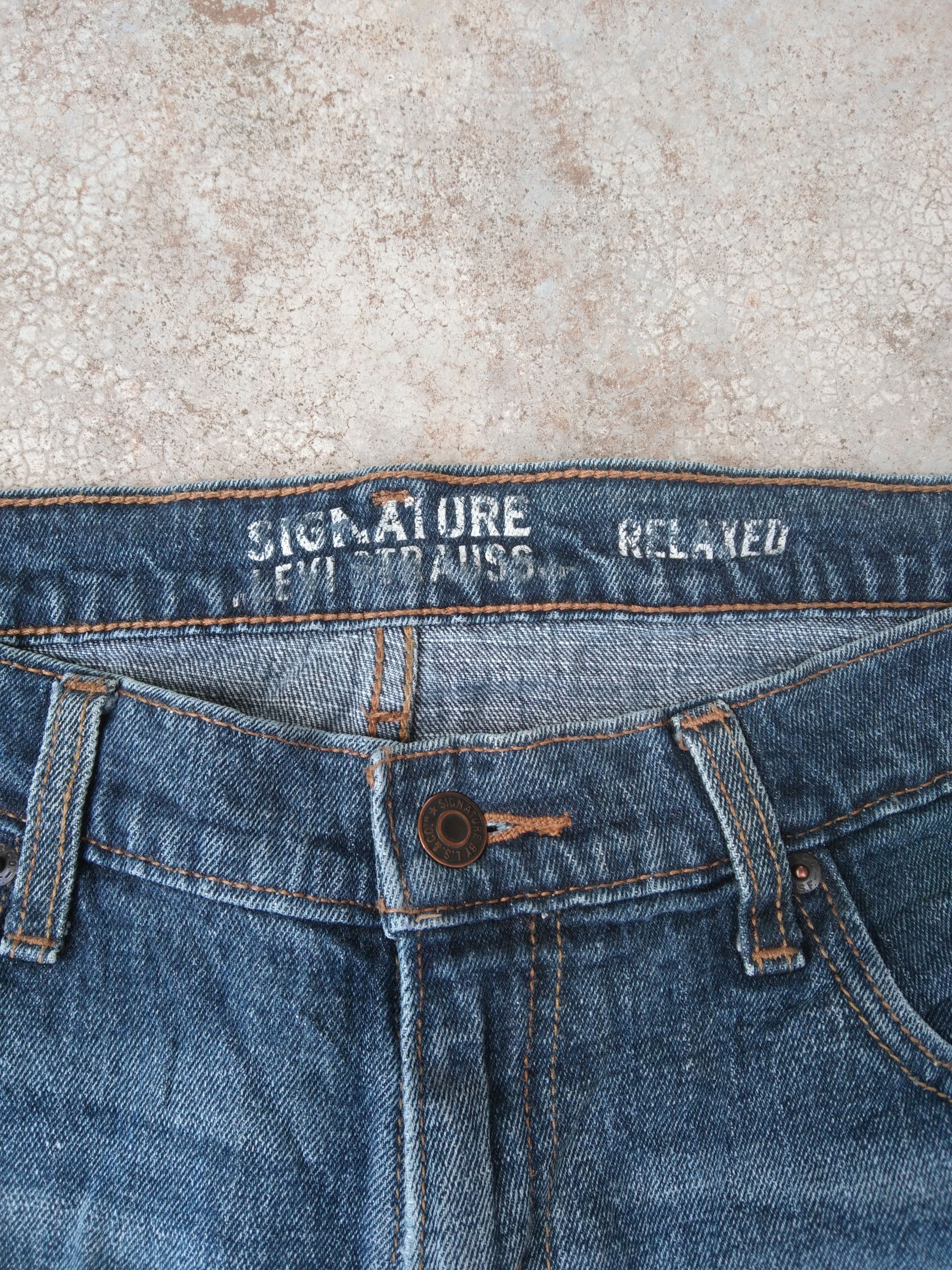 Jean × Levi's × Vintage Vintage Levis Signature Relaxed Distressed Jeans 36x31 Size US 36 / EU 52 - 10 Thumbnail