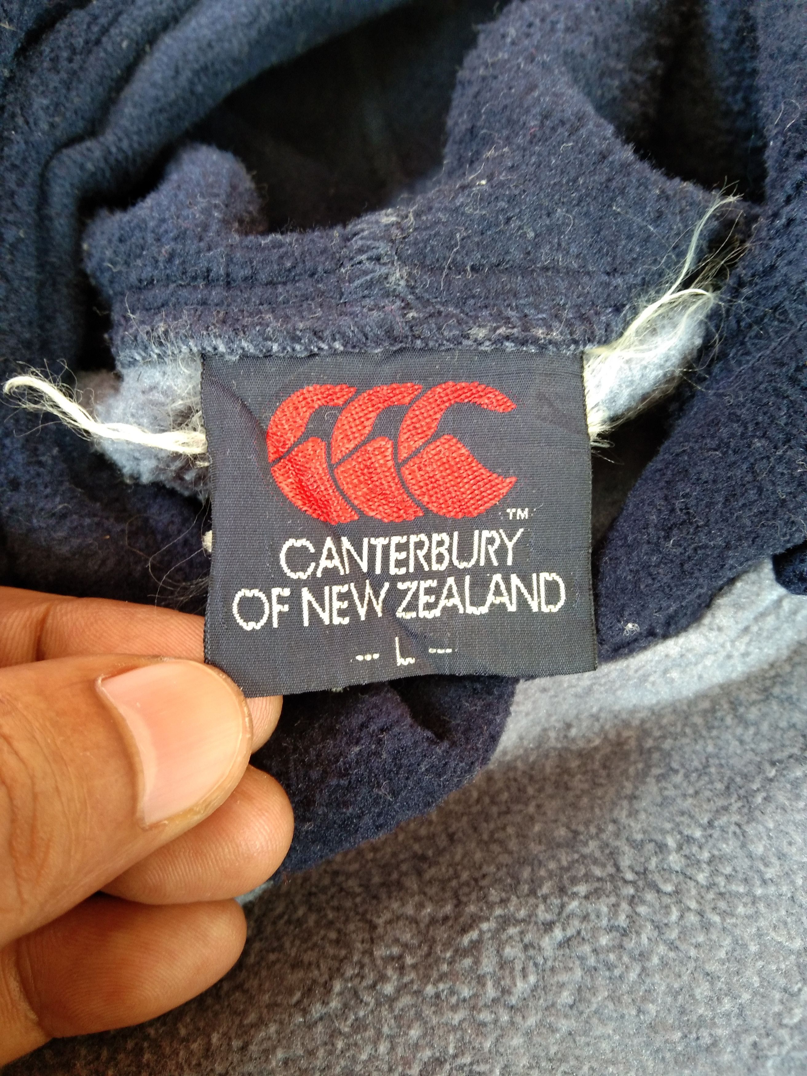 Canterbury of New Zealand 90s Canterbury Fleece Hoodie Multicolor Embroidered Big Logo Size US L / EU 52-54 / 3 - 8 Thumbnail