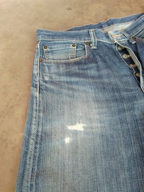 Levi's Vintage Levi's 501 Faded Blue Distressed Jeans 34x32 Size US 34 / EU 50 - 7 Thumbnail