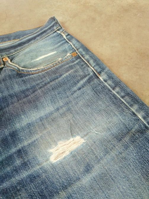 Levi's Vintage Levi's 501 Distressed Jeans 36x34 Size US 36 / EU 52 - 7 Thumbnail