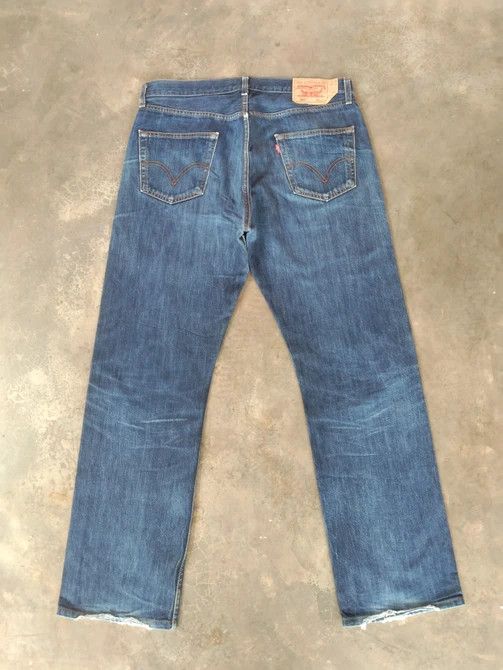 Levi's Vintage Levi's 501 Distressed Jeans 36x34 Size US 36 / EU 52 - 2 Thumbnail
