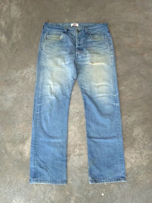 Vintage Vintage Levi's 501 Rusty Wash Distressed Jeans 34x30 | Grailed