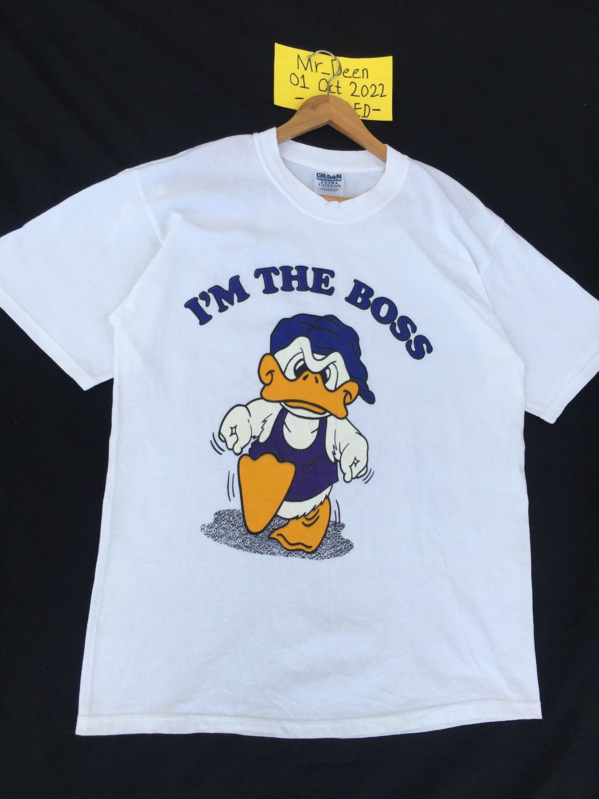 Disney Rare Vintage Donald Duck Im The Boss Tshirt Size US L / EU 52-54 / 3 - 4 Thumbnail