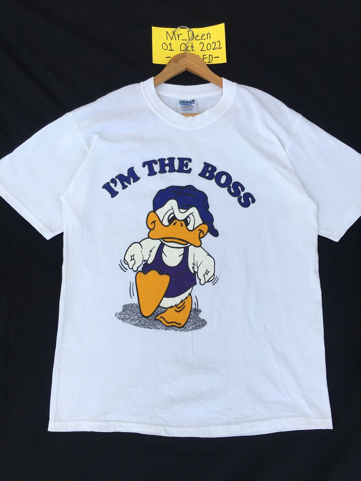 Disney Rare Vintage Donald Duck Im The Boss Tshirt Size US L / EU 52-54 / 3 - 3 Thumbnail