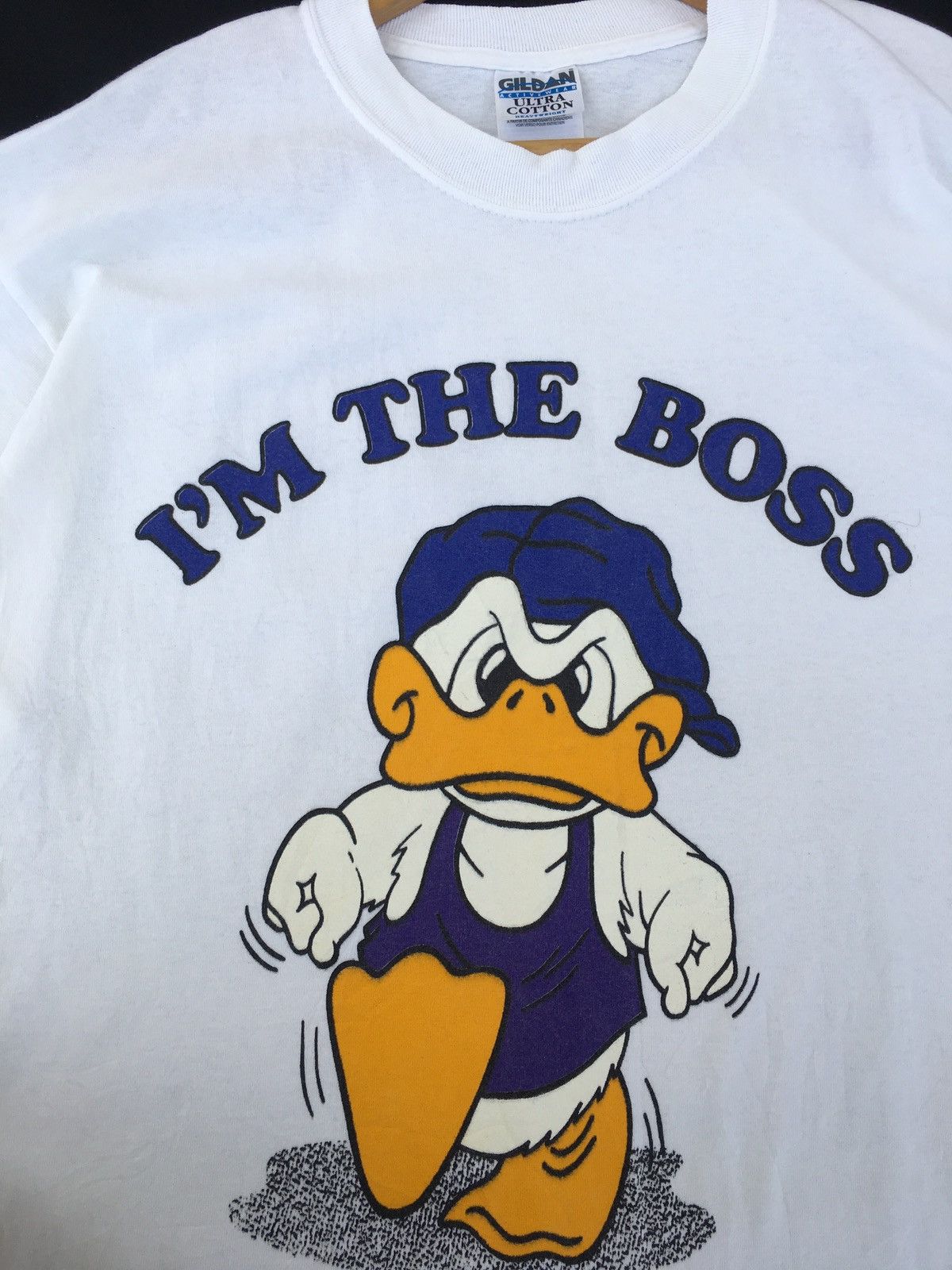 Disney Rare Vintage Donald Duck Im The Boss Tshirt Size US L / EU 52-54 / 3 - 6 Thumbnail