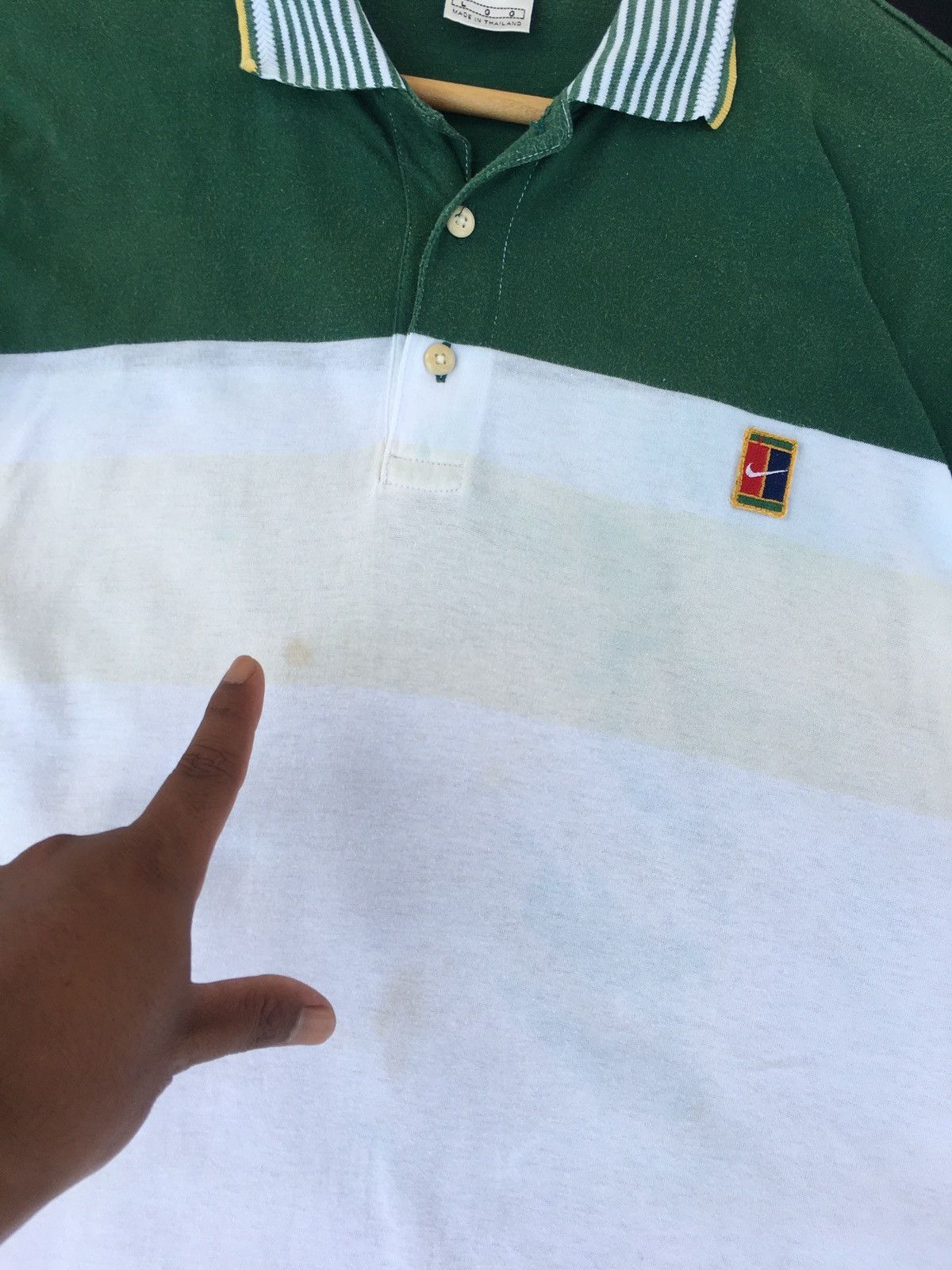 Nike Vintage Nike Swoosh Logo Polo Shirt Size US L / EU 52-54 / 3 - 8 Thumbnail
