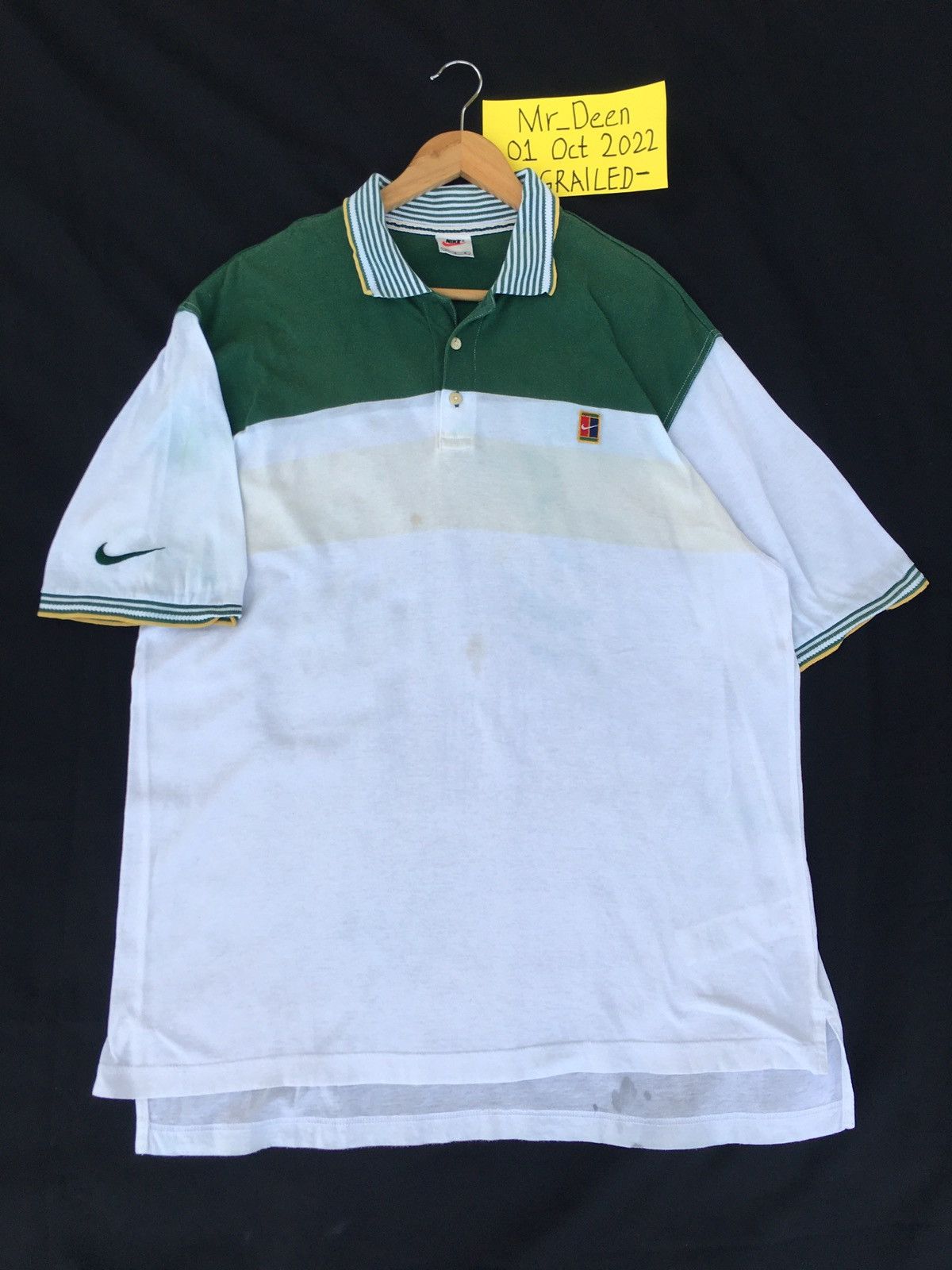 Nike Vintage Nike Swoosh Logo Polo Shirt Size US L / EU 52-54 / 3 - 3 Thumbnail