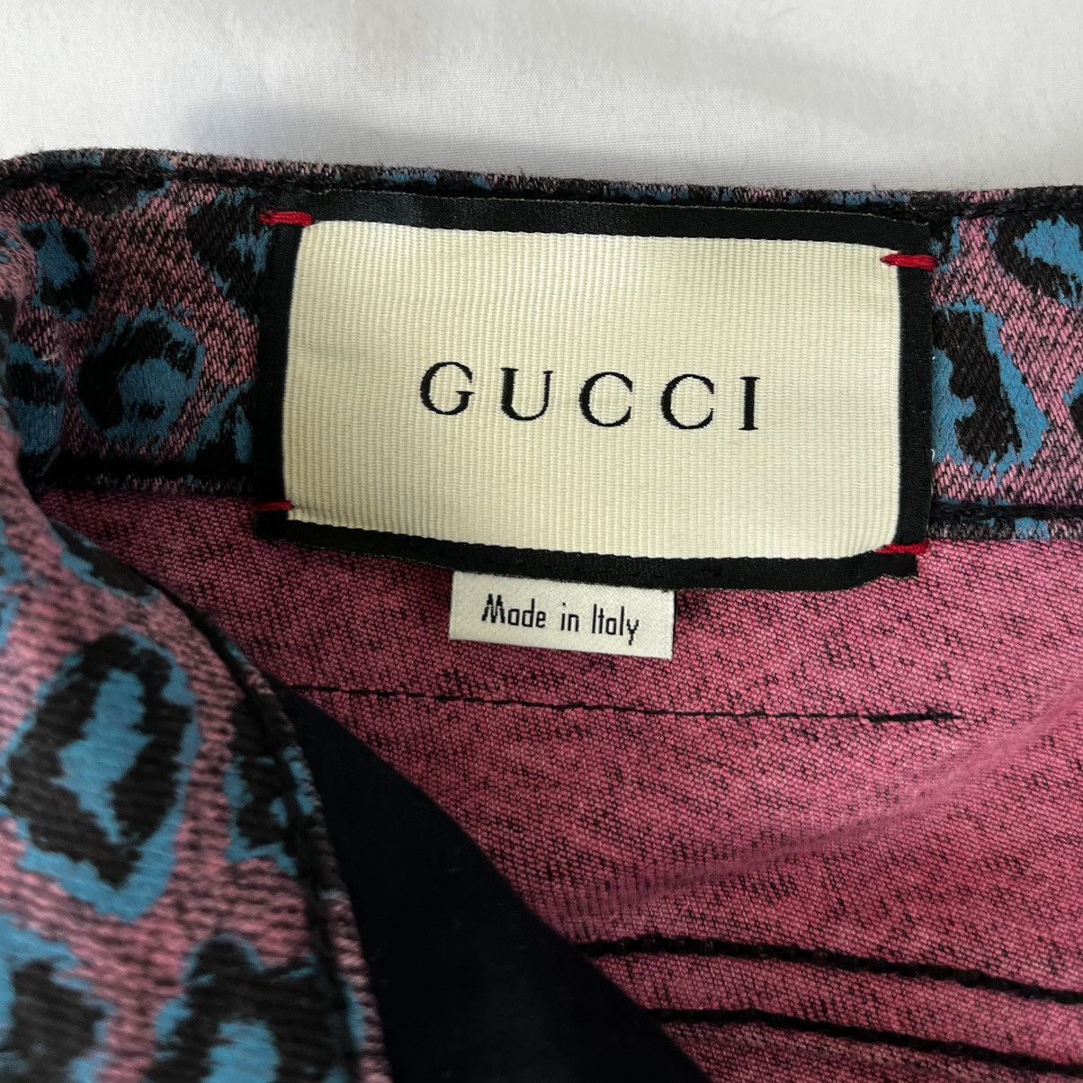 Gucci Skinny Leopard Print Jeans, 2019 Cruise Collection Size US 32 / EU 48 - 7 Thumbnail