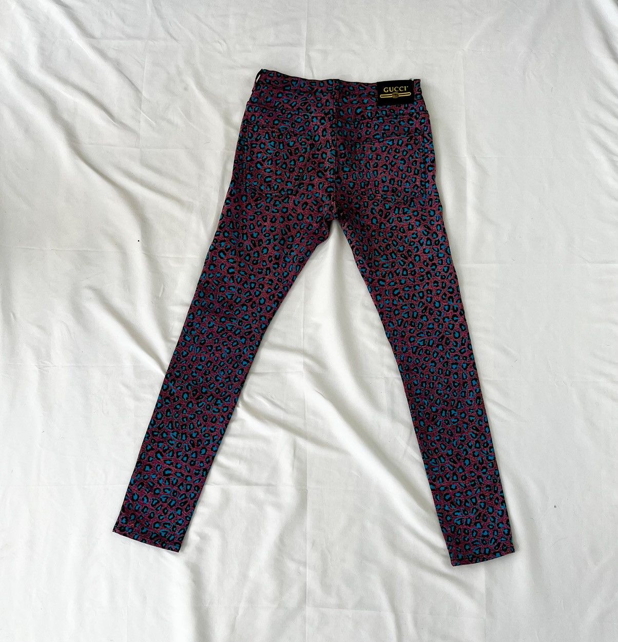 Gucci Skinny Leopard Print Jeans, 2019 Cruise Collection Size US 32 / EU 48 - 3 Thumbnail