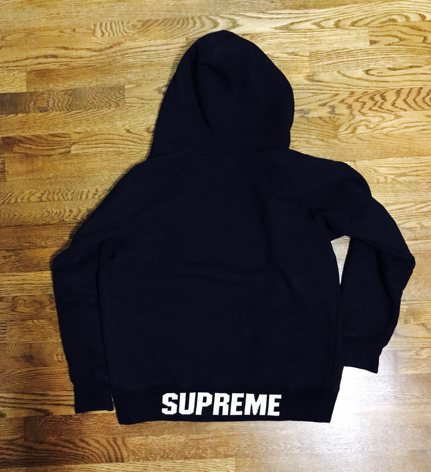 Supreme Zip Up Hoodie Black | Grailed