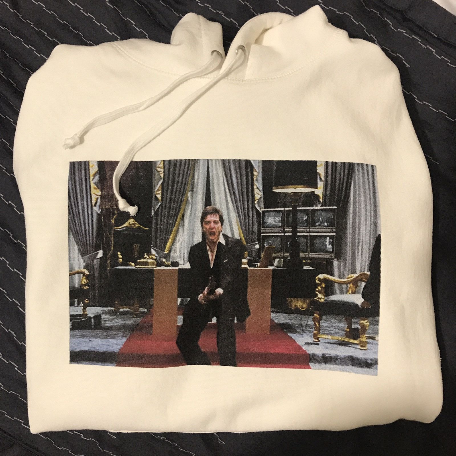 Supreme scarface hoodie white online