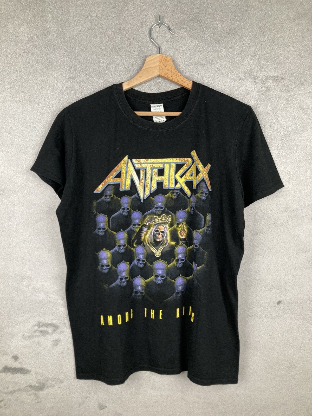 Band Tees Vintage Anthrax Rock Band Tee Punk Graphic Size US M / EU 48-50 / 2 - 1 Thumbnail