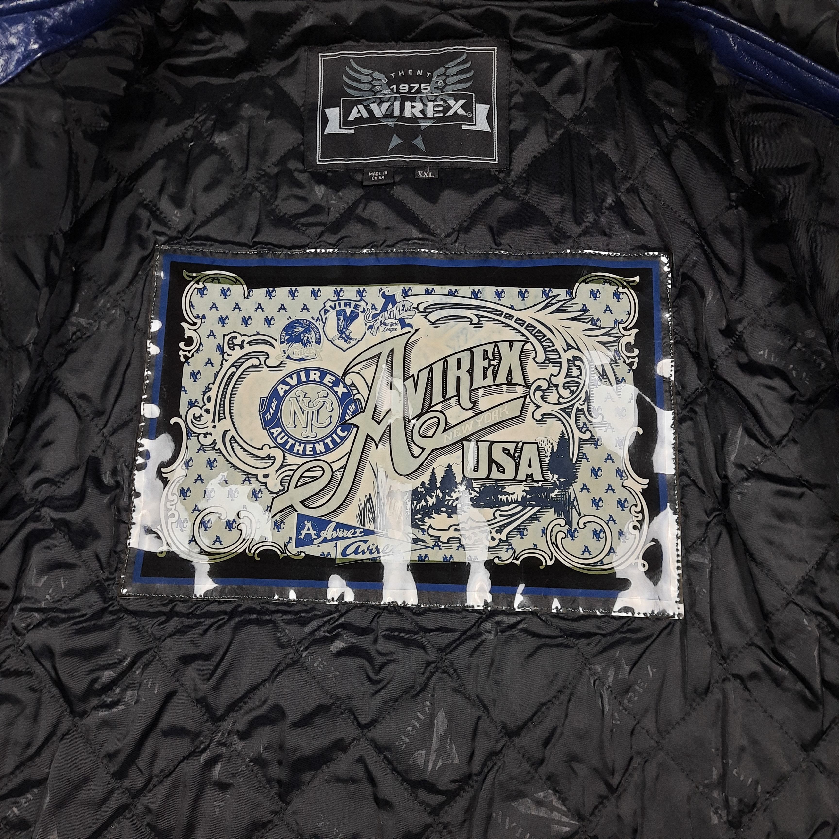 Avirex × Rap Tees Rare Avirex Hooded Leather Jacket Size US XXL / EU 58 / 5 - 11 Thumbnail