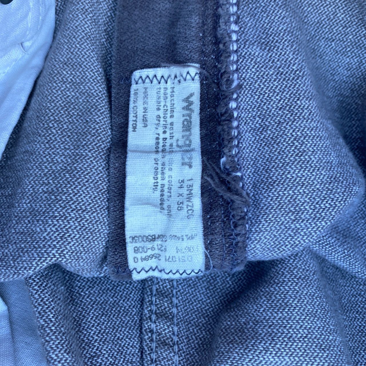 Vintage × Wrangler Vintage 1990s Faded Gray Straight Leg Wranglers Size US 33 - 2 Thumbnail