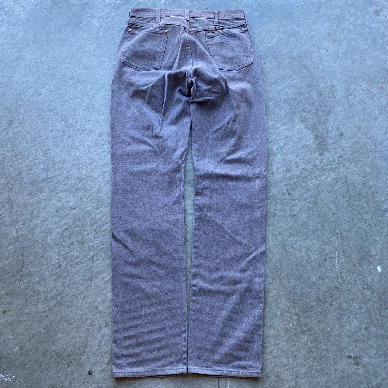 Vintage × Wrangler Vintage 1990s Faded Gray Straight Leg Wranglers Size US 33 - 3 Thumbnail
