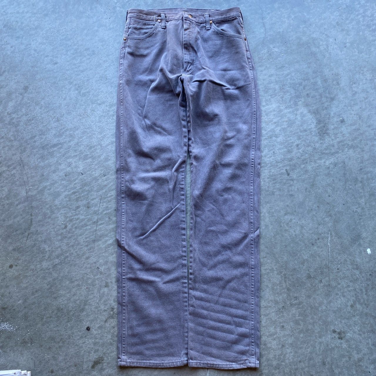 Vintage × Wrangler Vintage 1990s Faded Gray Straight Leg Wranglers Size US 33 - 1 Thumbnail