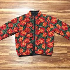 Supreme Roses Sherpa Fleece Reversible Jacket | Grailed