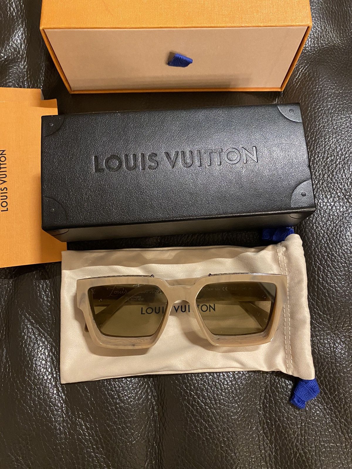 Louis Vuitton Louis Vuitton 1.1 Millionaires Camel Sunglasses Size ONE SIZE - 1 Thumbnail