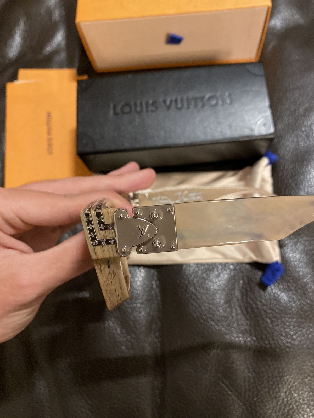 Louis Vuitton Louis Vuitton 1.1 Millionaires Camel Sunglasses Size ONE SIZE - 4 Thumbnail