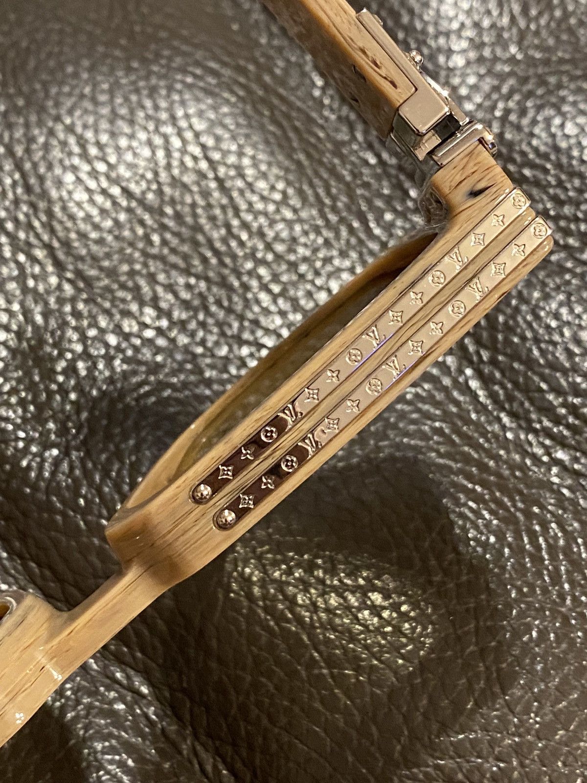 Louis Vuitton Louis Vuitton 1.1 Millionaires Camel Sunglasses Size ONE SIZE - 7 Thumbnail