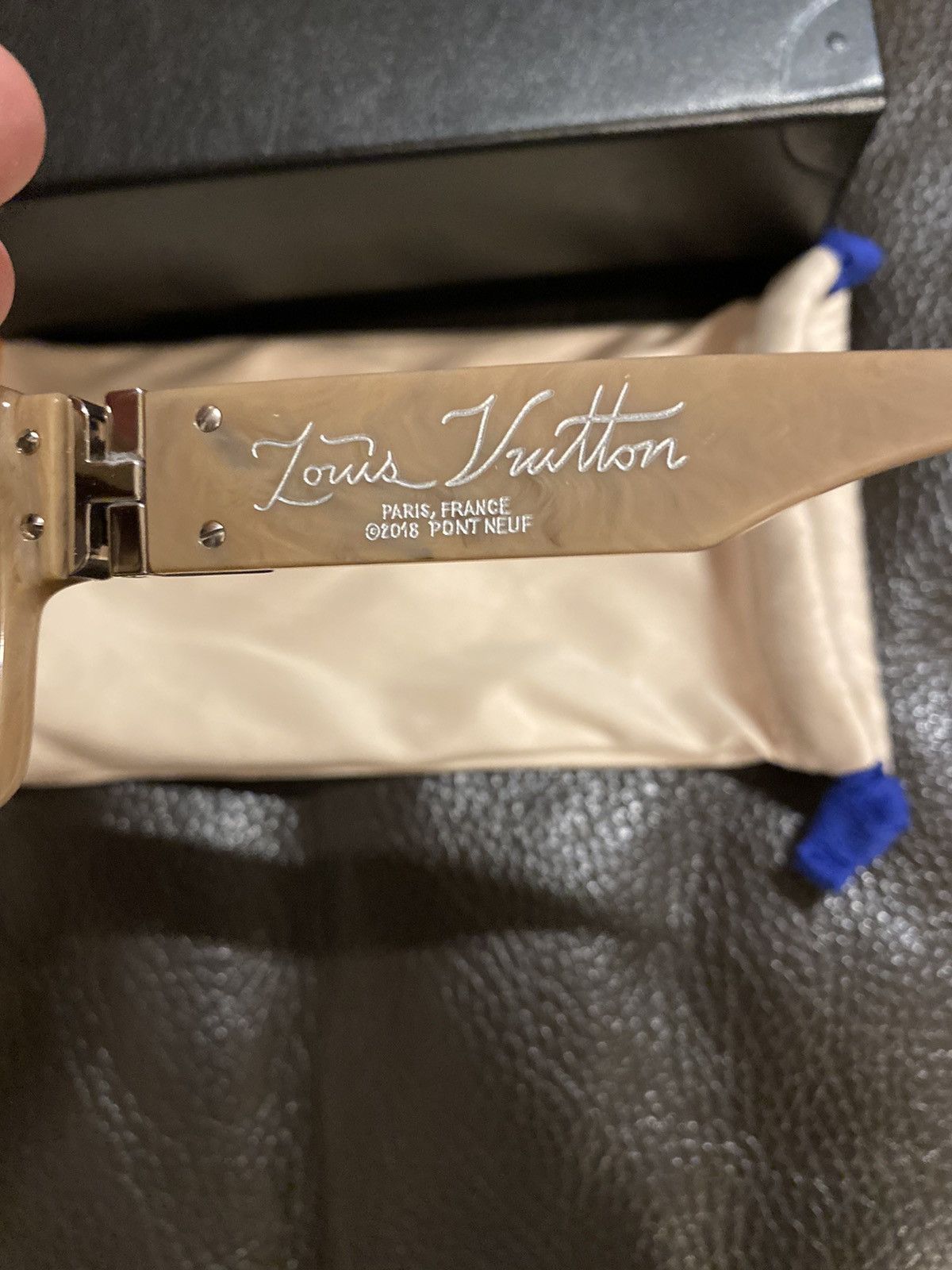 Louis Vuitton Louis Vuitton 1.1 Millionaires Camel Sunglasses Size ONE SIZE - 5 Thumbnail