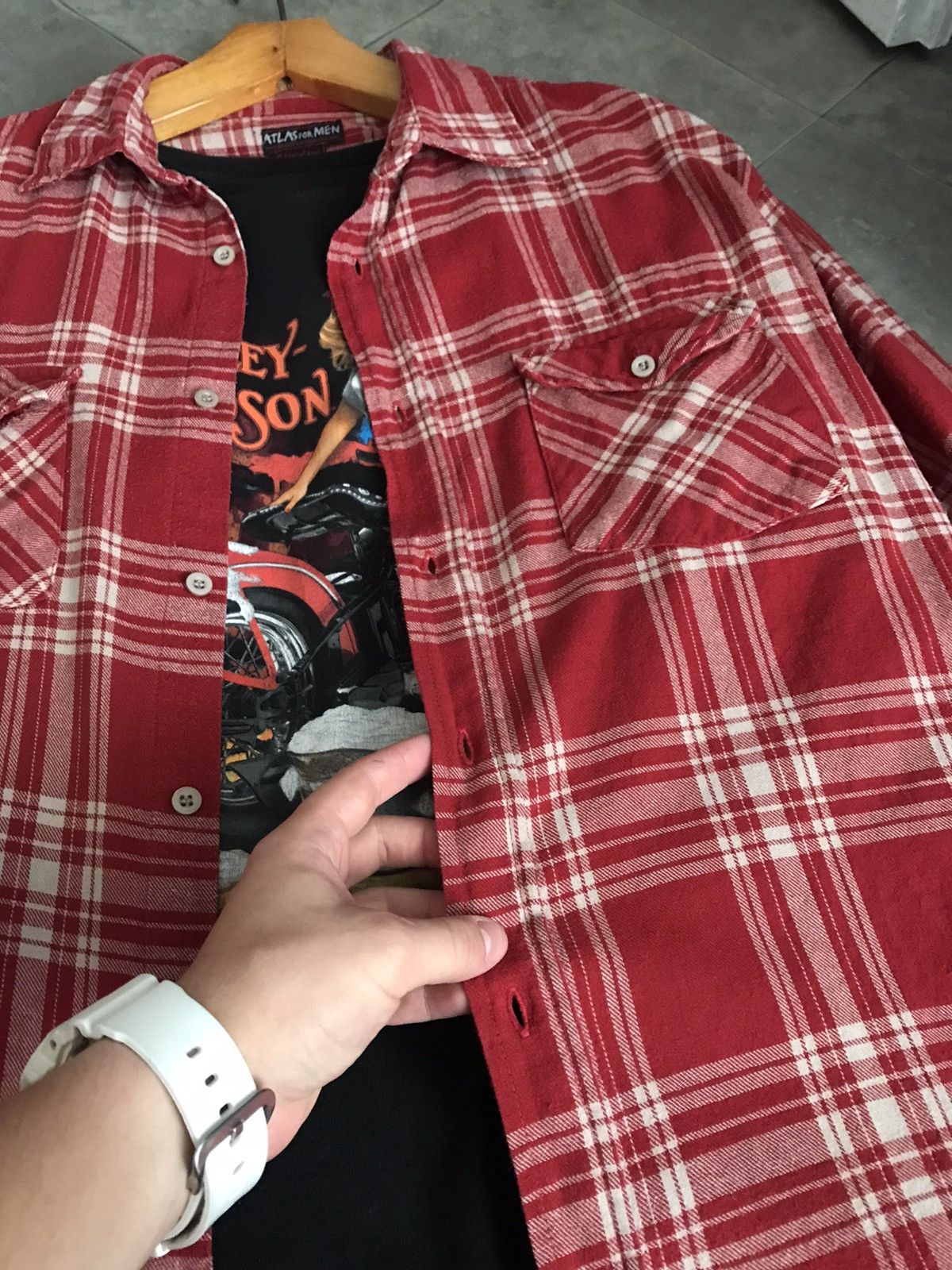 Flannel × Vintage Vintage Flannel Shirt Travis Scott Style Size US XL / EU 56 / 4 - 3 Thumbnail