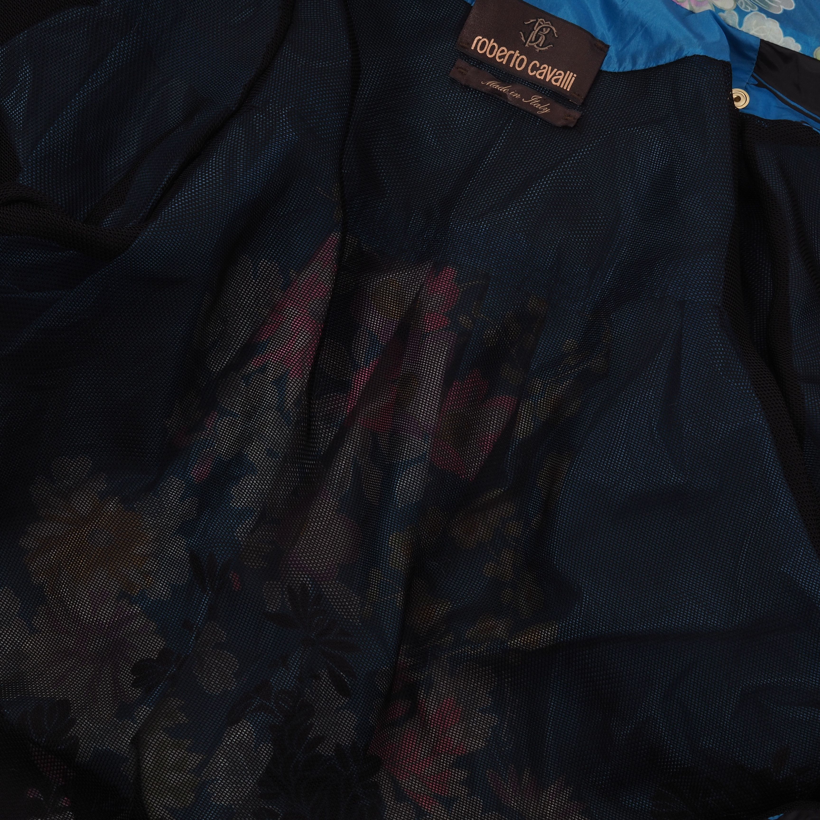 Roberto Cavalli Roberto Cavalli Floral Lightweight Zip Cape Jacket Size M / US 6-8 / IT 42-44 - 11 Thumbnail
