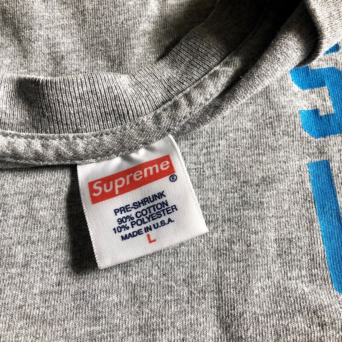 Supreme Supreme Thrasher Flames Logo Tee Large Gray SS15 Size US L / EU 52-54 / 3 - 5 Thumbnail