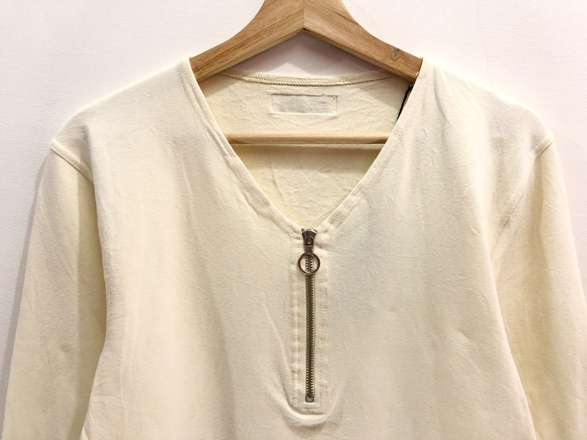 Plain Half Zip Shirt Long Sleeve