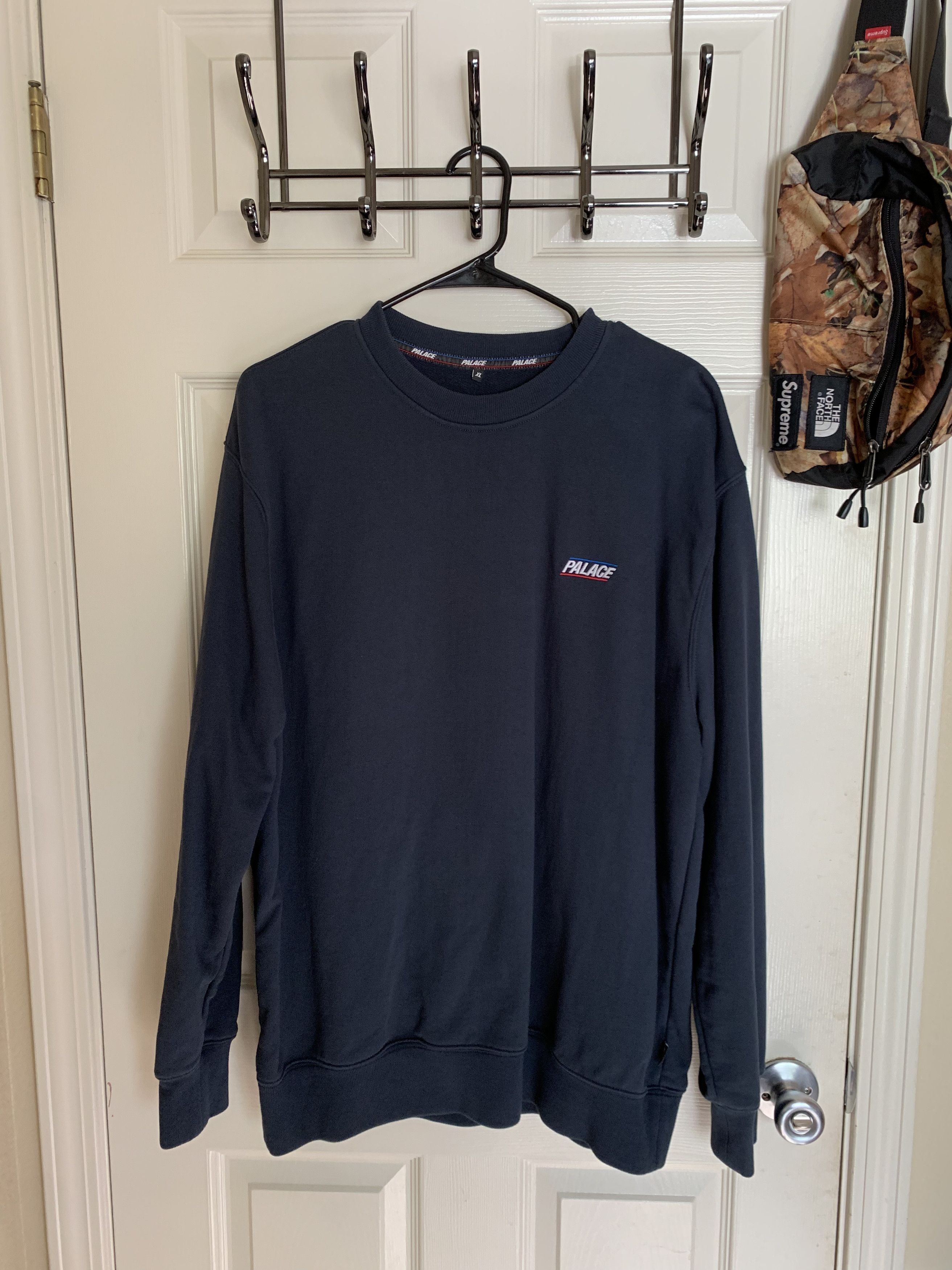 Palace Palace Crewneck Navy | Grailed