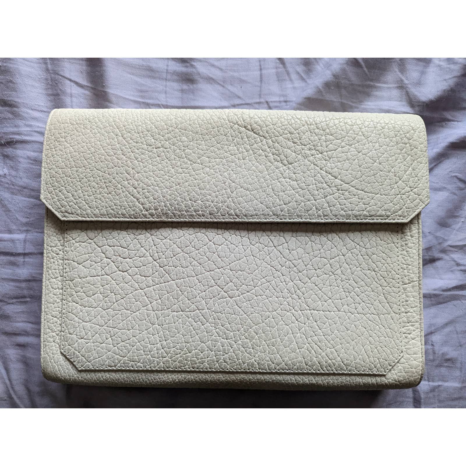 Pochette/Attache-Case Cuir Véritable De Bison Parabellum Wooster - Bleu - Édition Limitée - Neuf Sans Étiquette