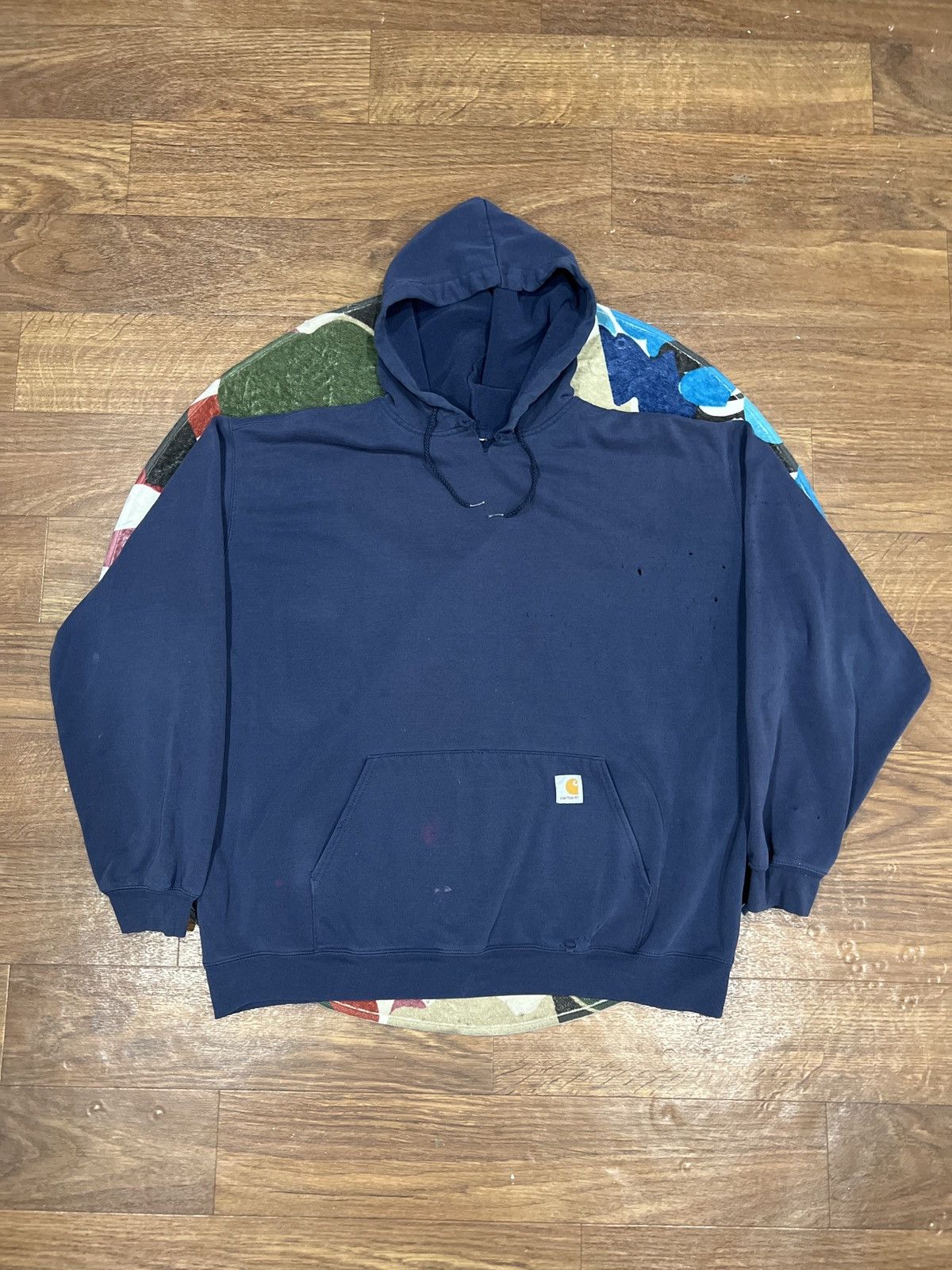 Carhartt × Vintage Vintage x distressed carhartt hoodie Size US XL / EU 56 / 4 - 1 Thumbnail