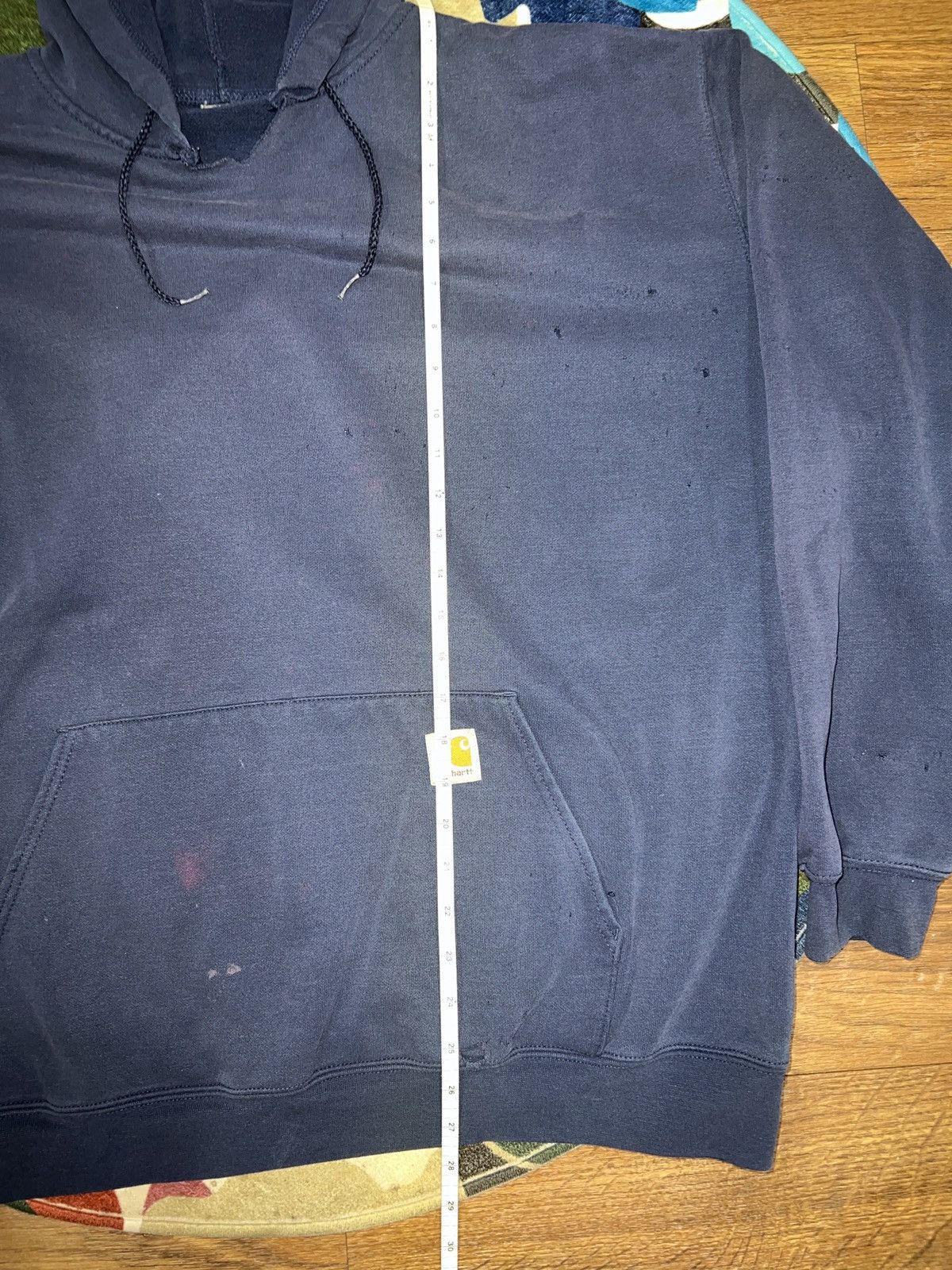 Carhartt × Vintage Vintage x distressed carhartt hoodie Size US XL / EU 56 / 4 - 4 Thumbnail