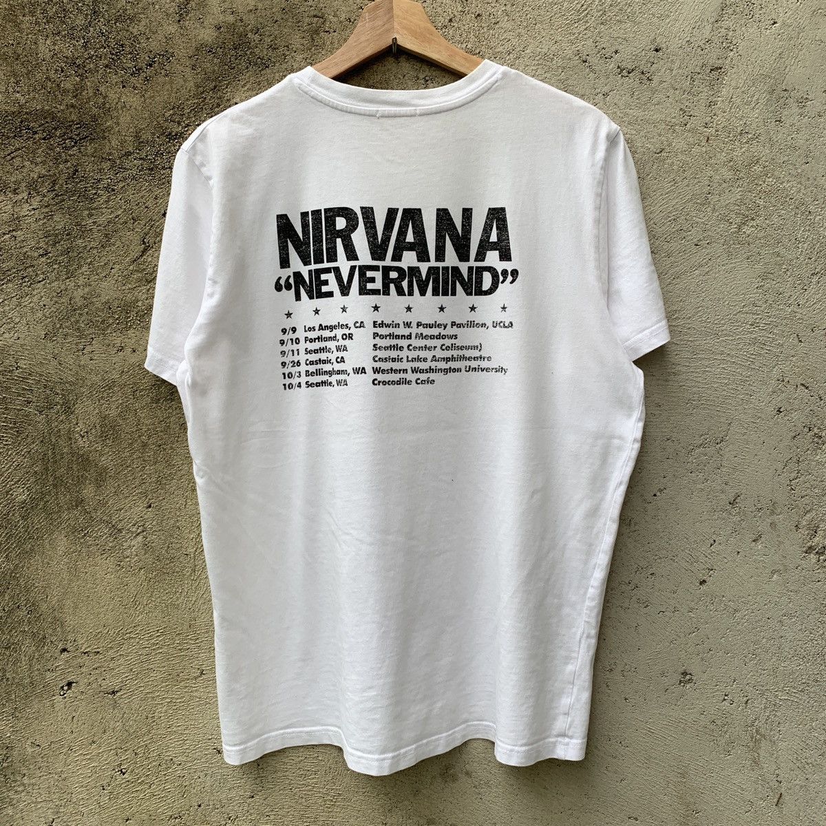 Band Tees × Nirvana × Vintage VINTAGE NIRVANA 1992 TOUR TEE Size US L / EU 52-54 / 3 - 3 Thumbnail