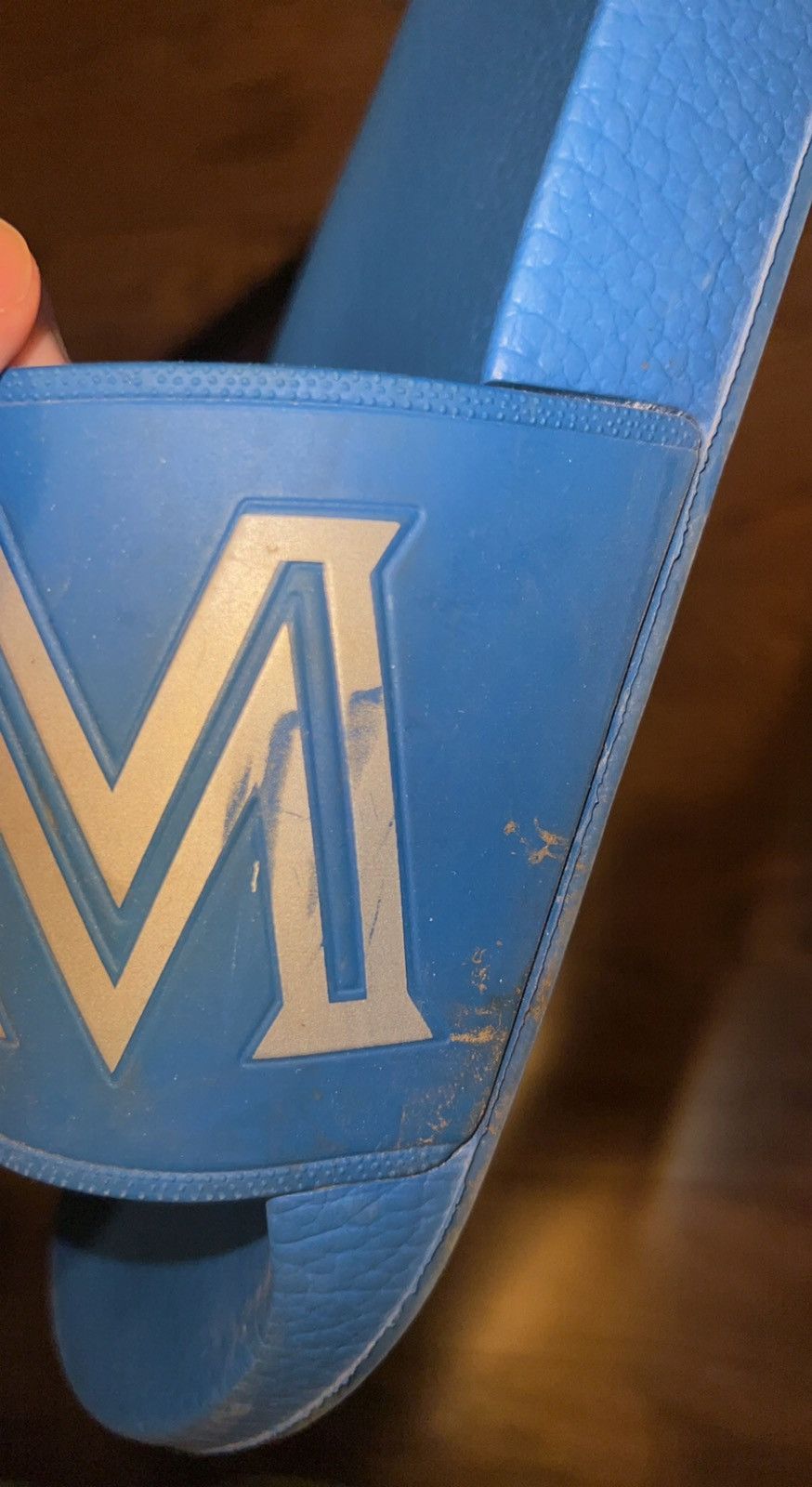MCM Blue MCM slides Size US 9.5 / EU 42-43 - 2 Thumbnail