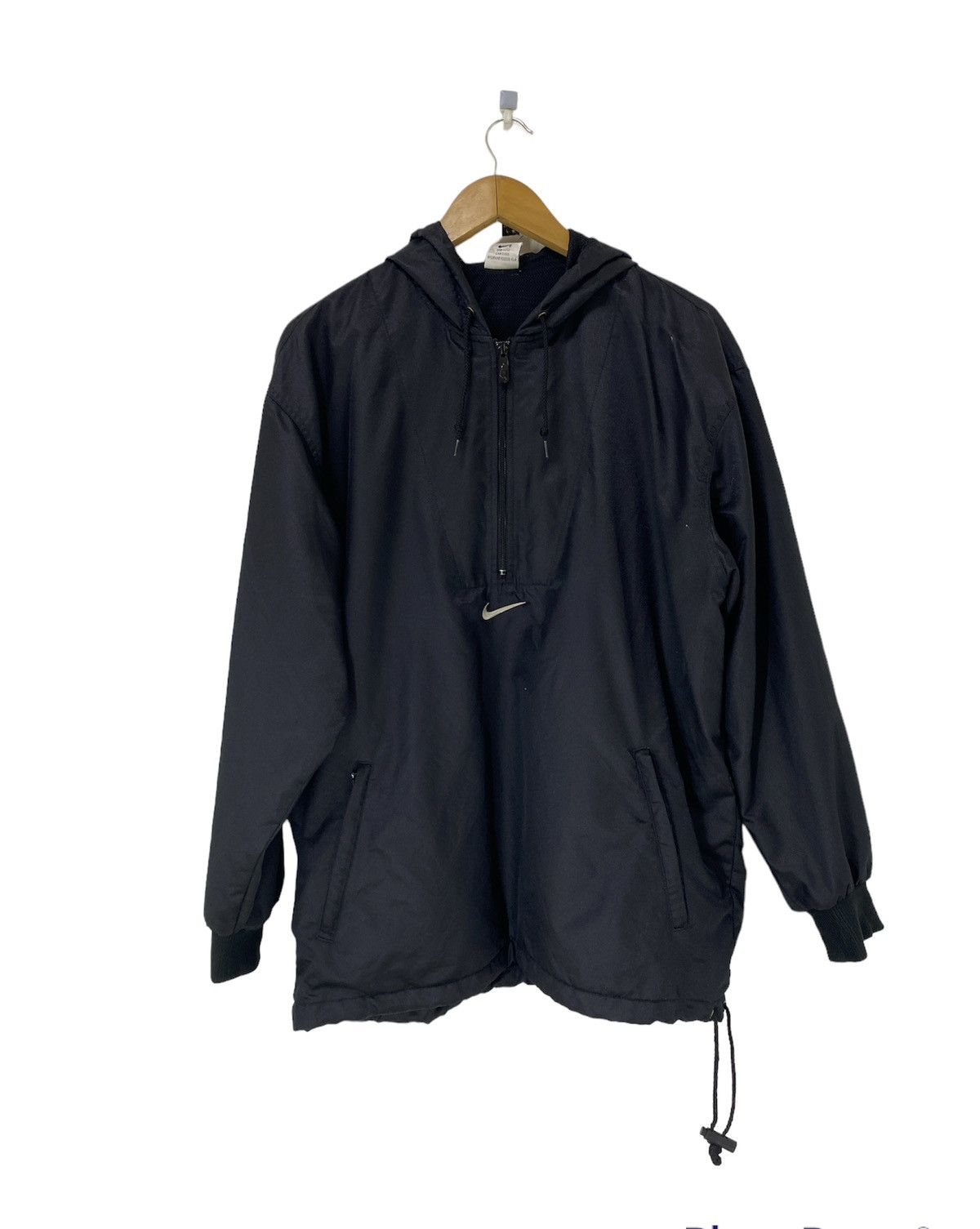 Nike Vintage 90’s Nike Windbreaker Jacket Half Zipper Middle Logo Size US L / EU 52-54 / 3 - 2 Thumbnail
